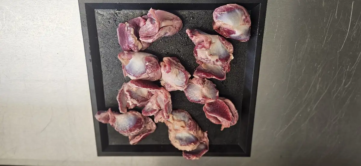 Gésiers de volailles sous vide